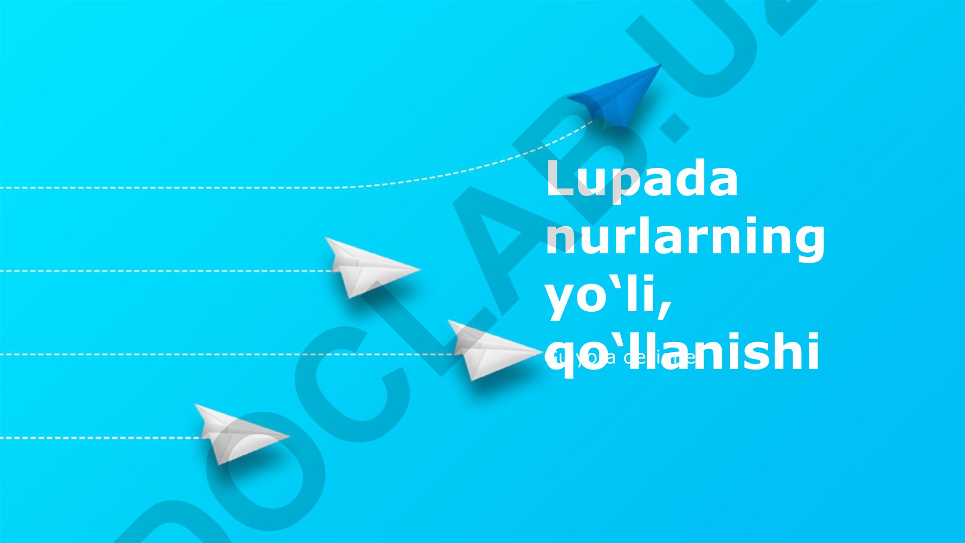 Adashgan yorug'liklarning manbalari, tashxisi va bartaraf etish usullari