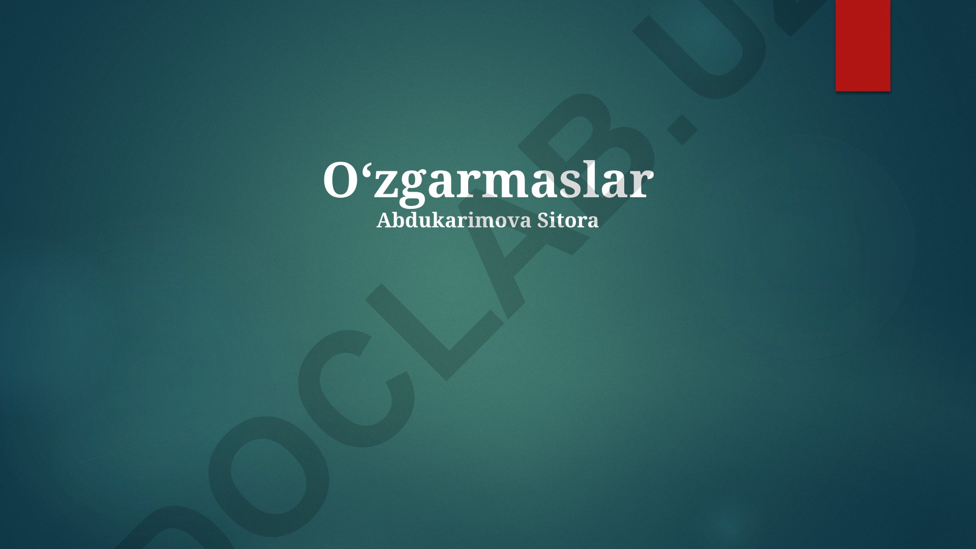 Doimiylar: ta'rifi, turlari va dasturlashda foydalanish