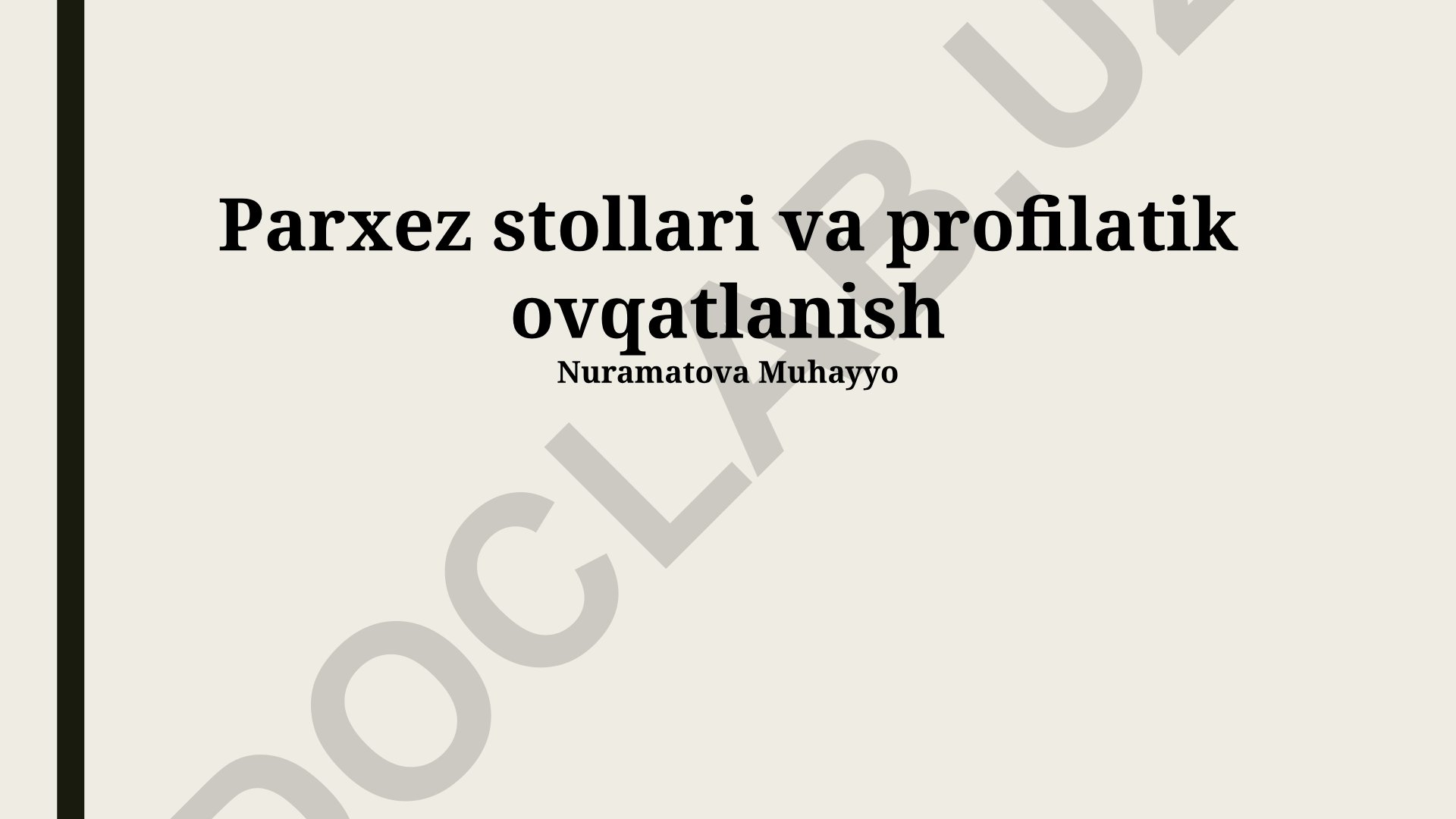 Jamoat salomatligi va profilaktik ovqatlanishda park skameykalarining roli