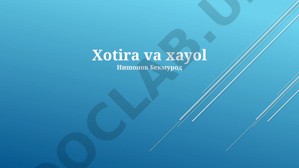 Xotira va tasavvur o'zaro aloqalari va ijodkorlikdagi roli