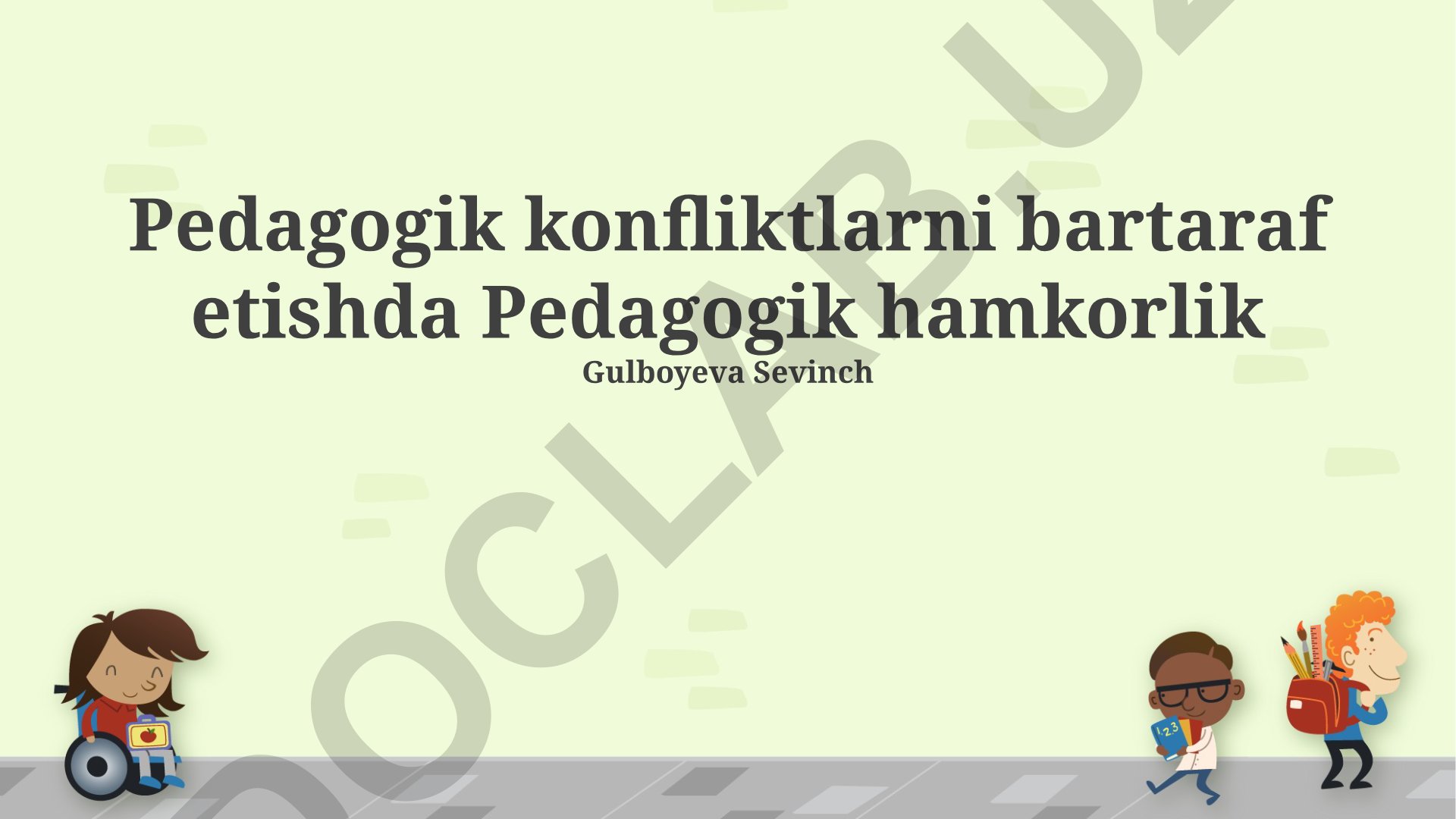 Pedagogik konfliktlarni bartaraf etishda pedagogik hamkorlik