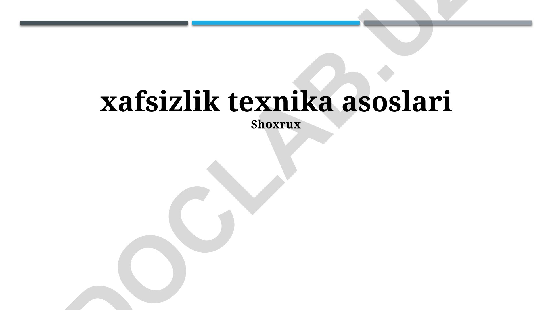 Xavf tahlili va baholash, xavfsizlik muhandisligi asoslari