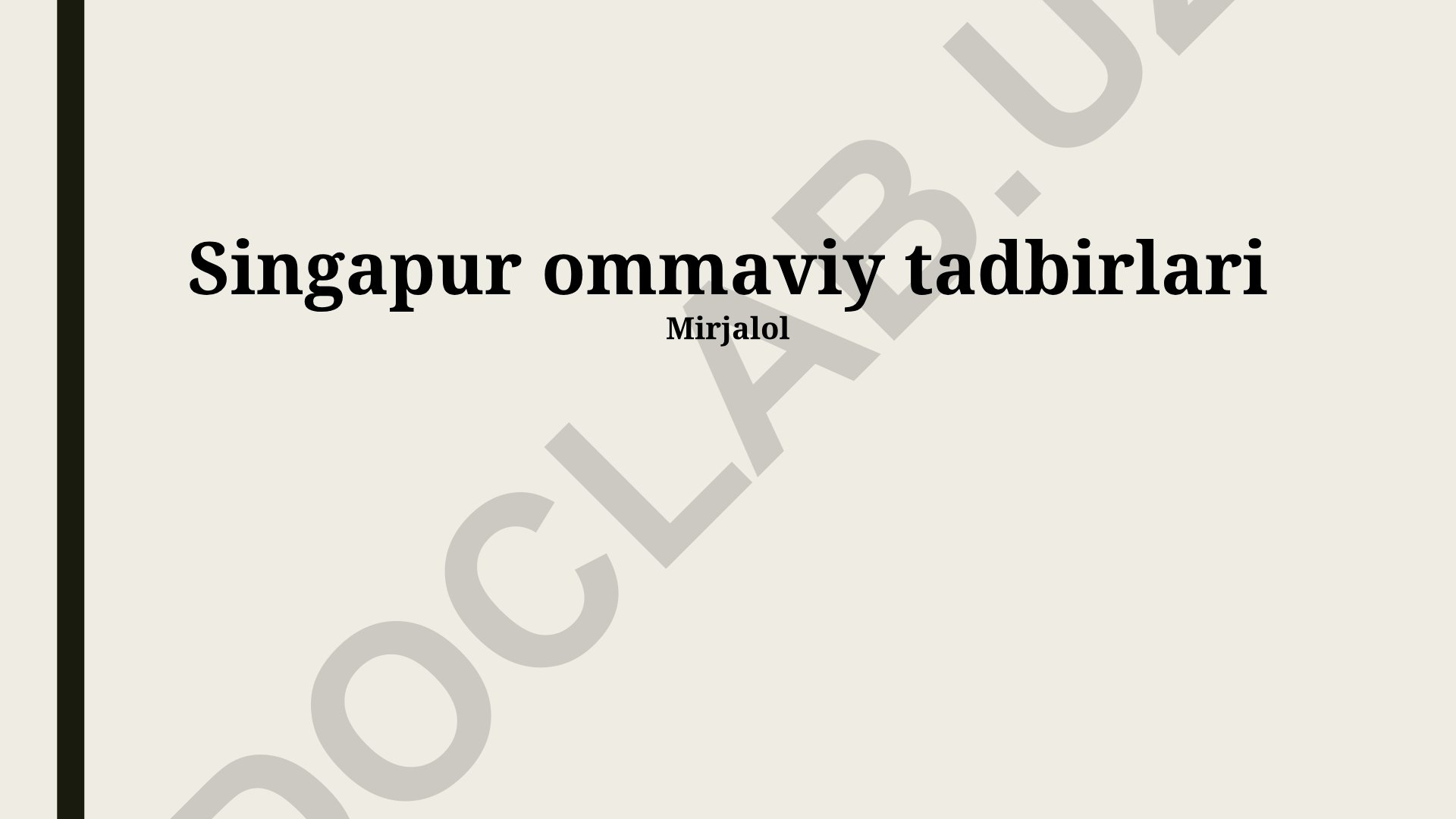 Singapur ommaviy tadbirlari
