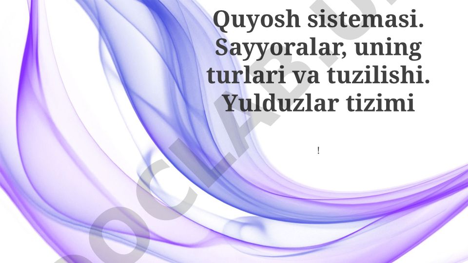 Quyosh sistemasi, sayyoralar turlari va tuzilishi