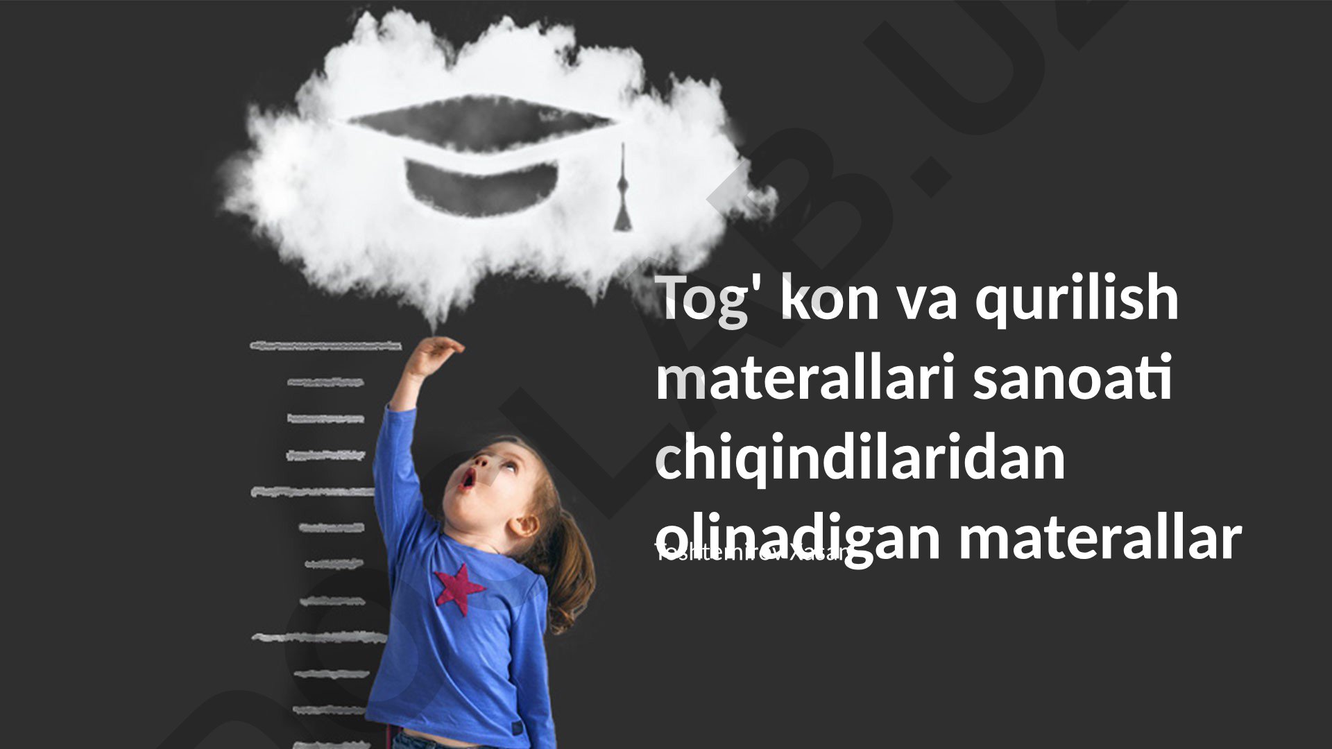 Tog' kon va qurilish materiallari sanoati chiqindilaridan olinadigan materiallar