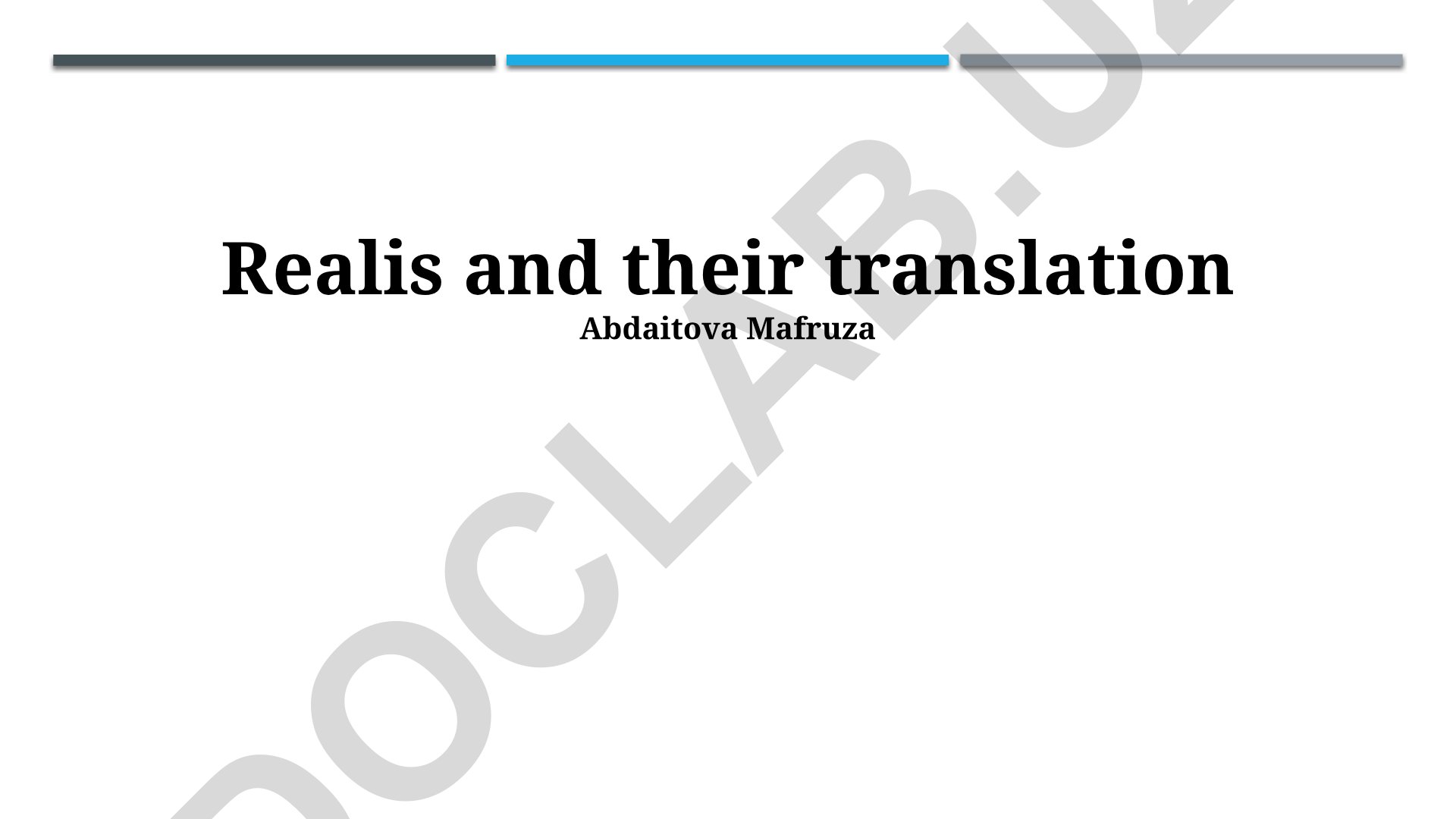 Strategies for Effective Realis Translation