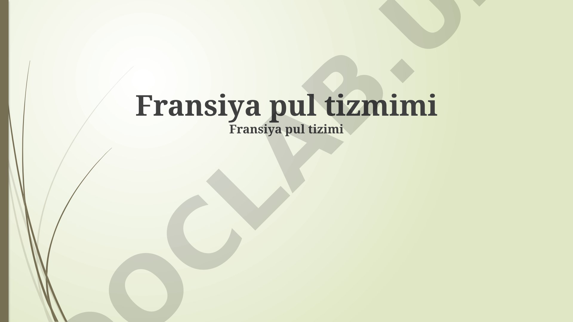 Fransiya pul tizimi: tarix, frankdan evroga o'tish va monetar siyosat