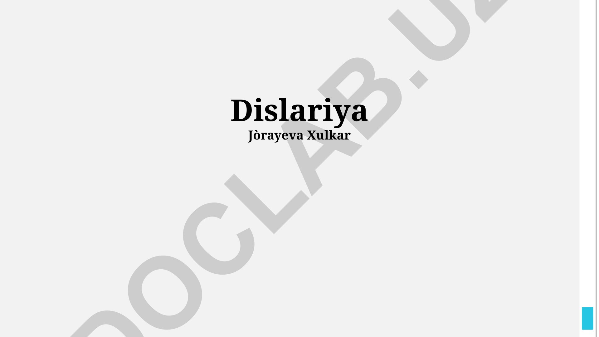 Dislariya so'zining mavjud emasligi va tilshunoslik tahlili