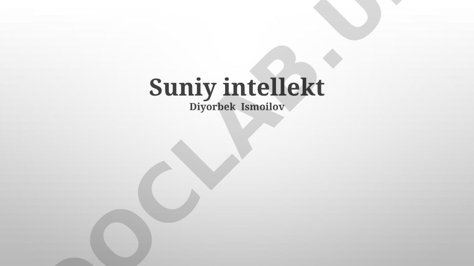 Искусственный интеллект в Узбекистане и его будущее