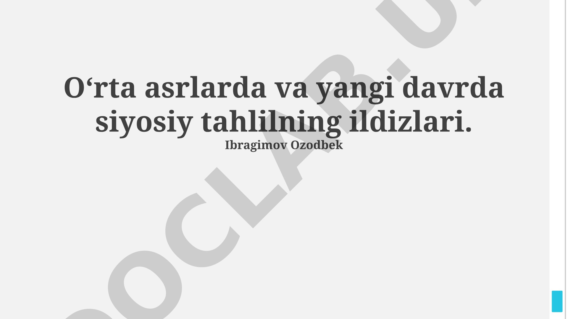O'rta asrlarda va yangi davrda siyosiy tahlilning ildizlari