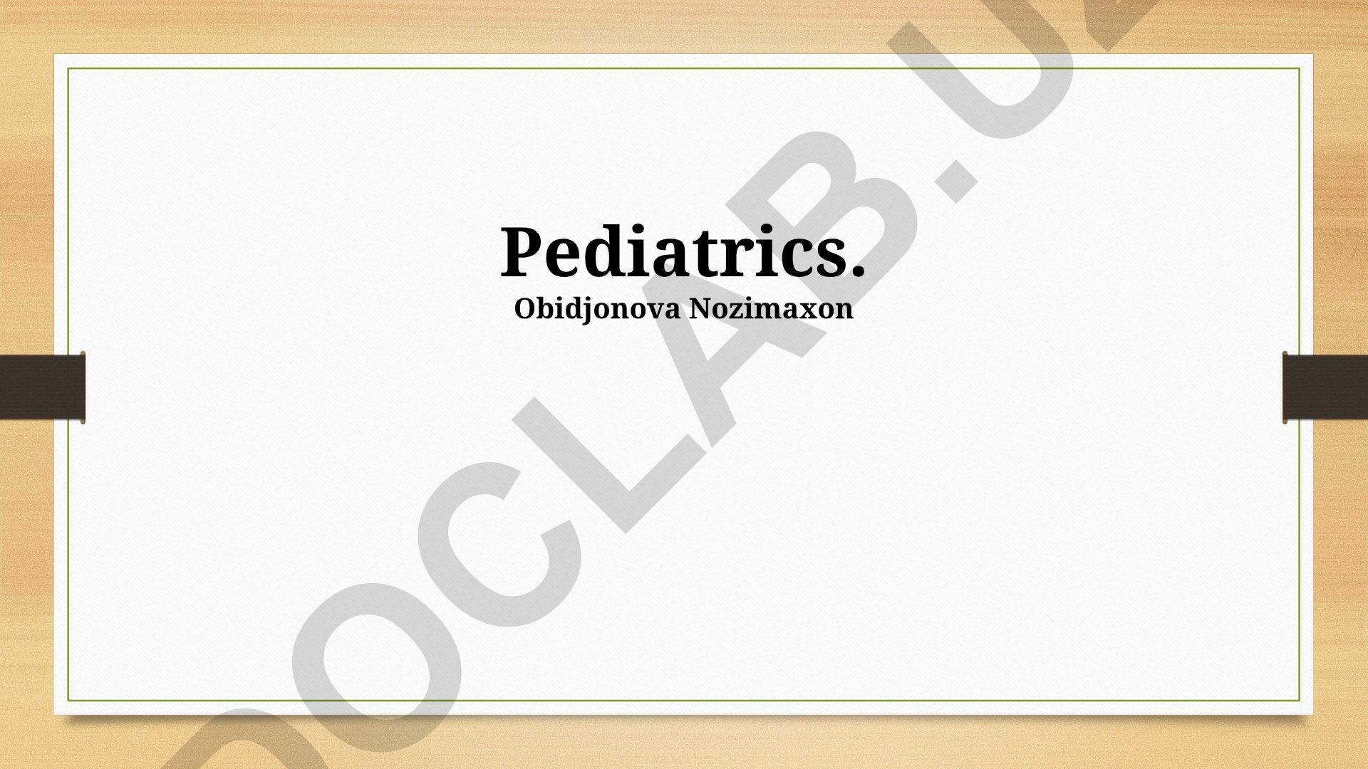 Common Childhood Illnesses and Treatments