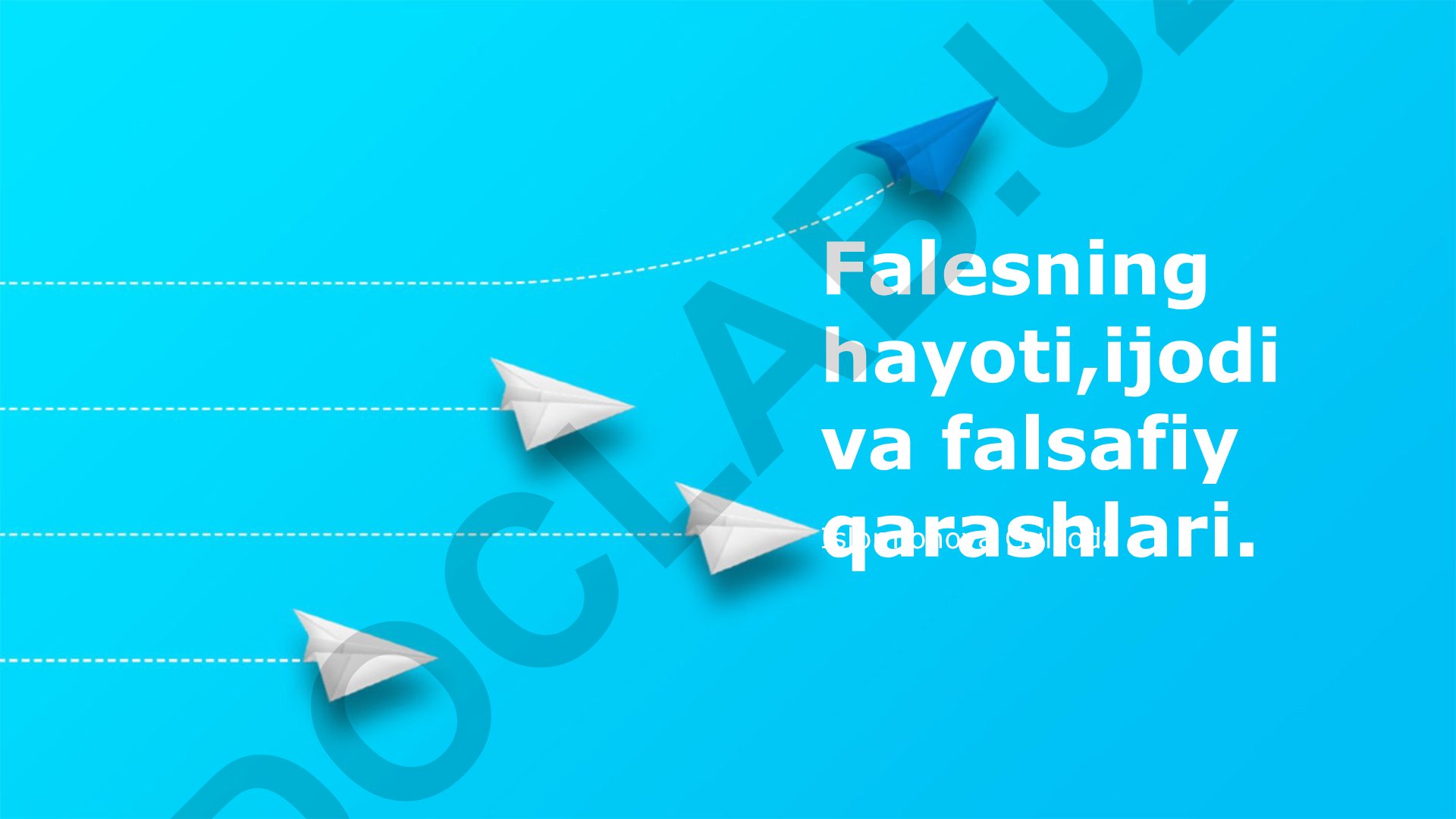 Falesning hayoti, ijodi va falsafiy qarashlari