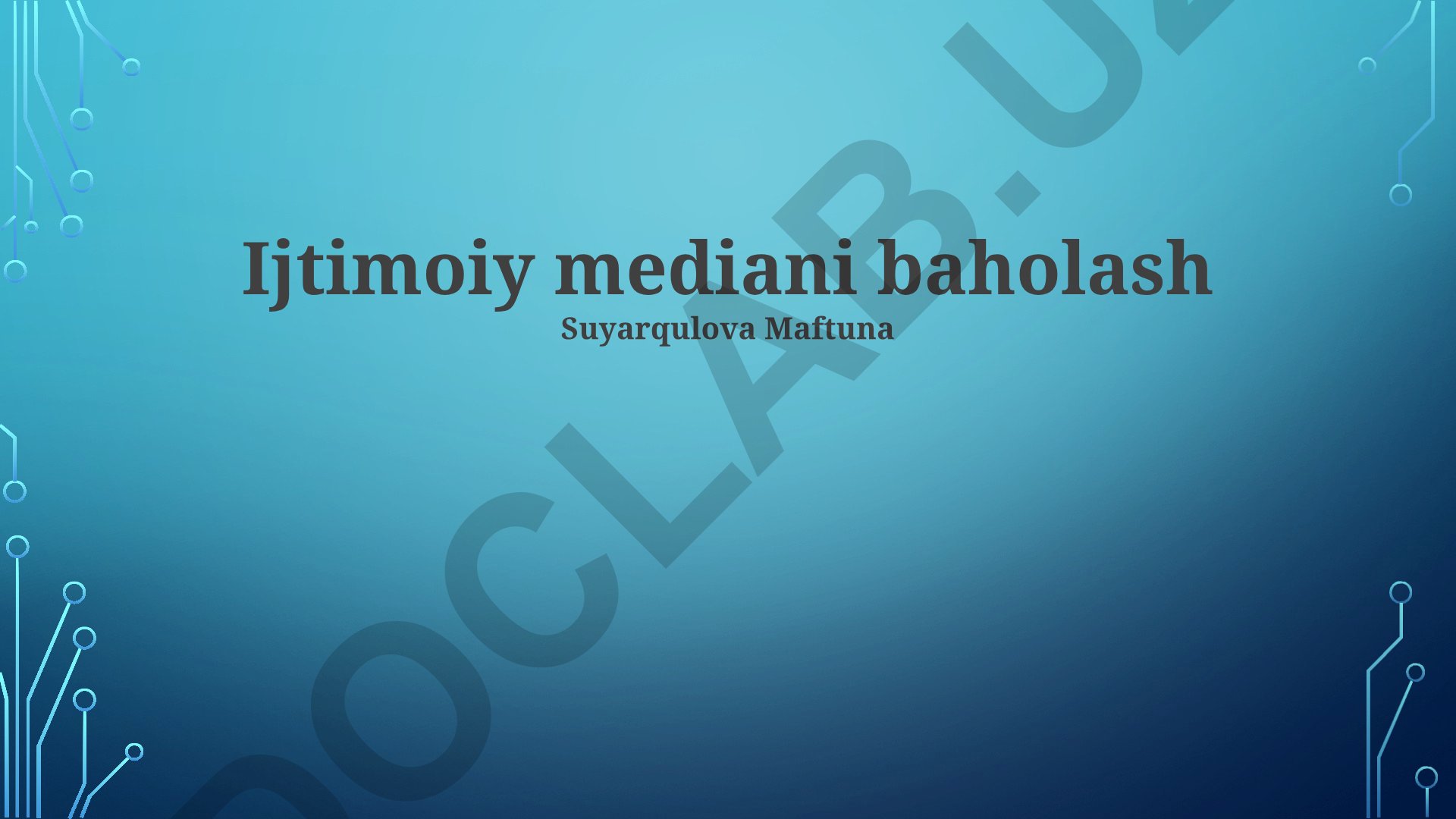 Ijtimoiy mediani baholash metodlari va samaradorlik ko'rsatkichlari
