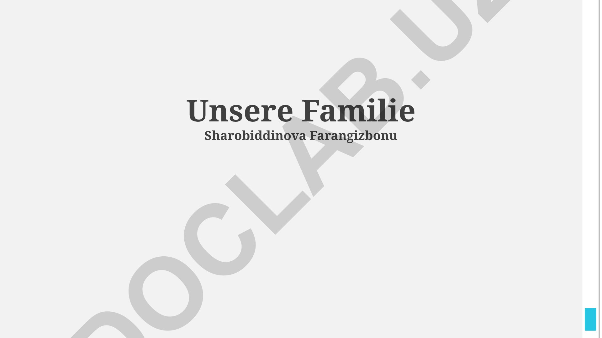 Unsere Familie Sharobiddinova Farangizbonu: Traditionen, Geschichte und Zukunftsplanung
