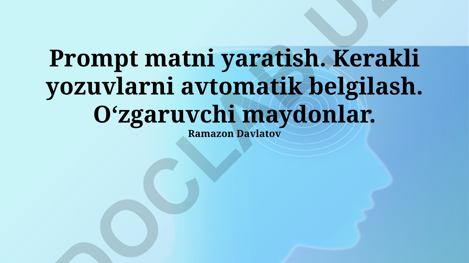 Matnli ko'rsatmalarni yaratish va avtomatik belgilash tizimi