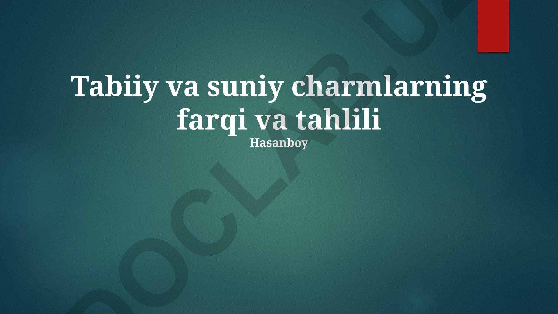 Tabiiy va sun'iy marvaridlarning farqi va tahlili