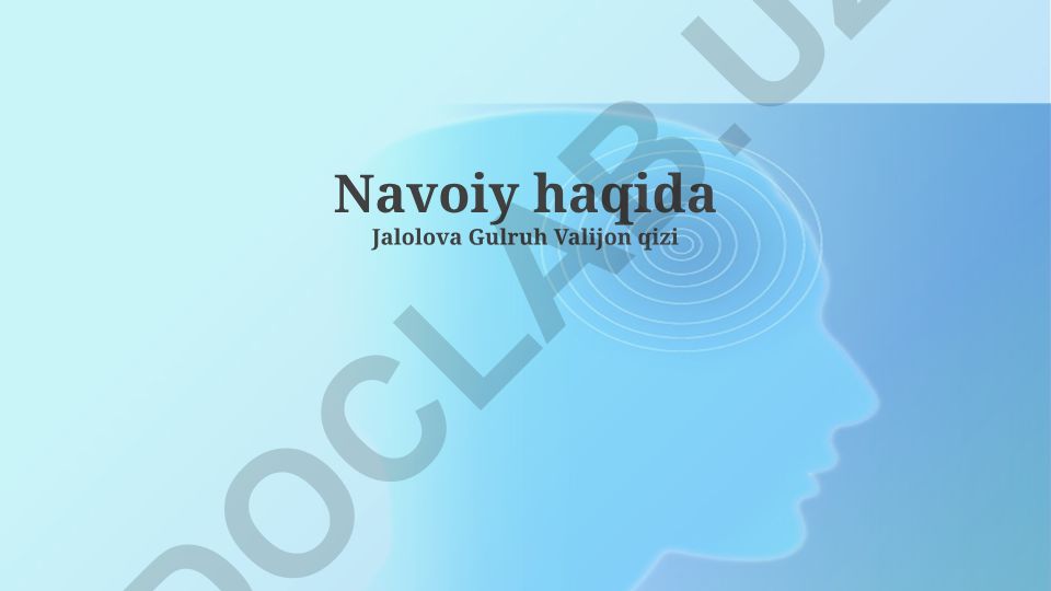 Navoiy haqida taqdimot