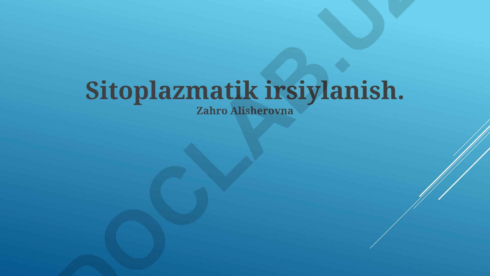 Sitoplazmatik irsiylanish