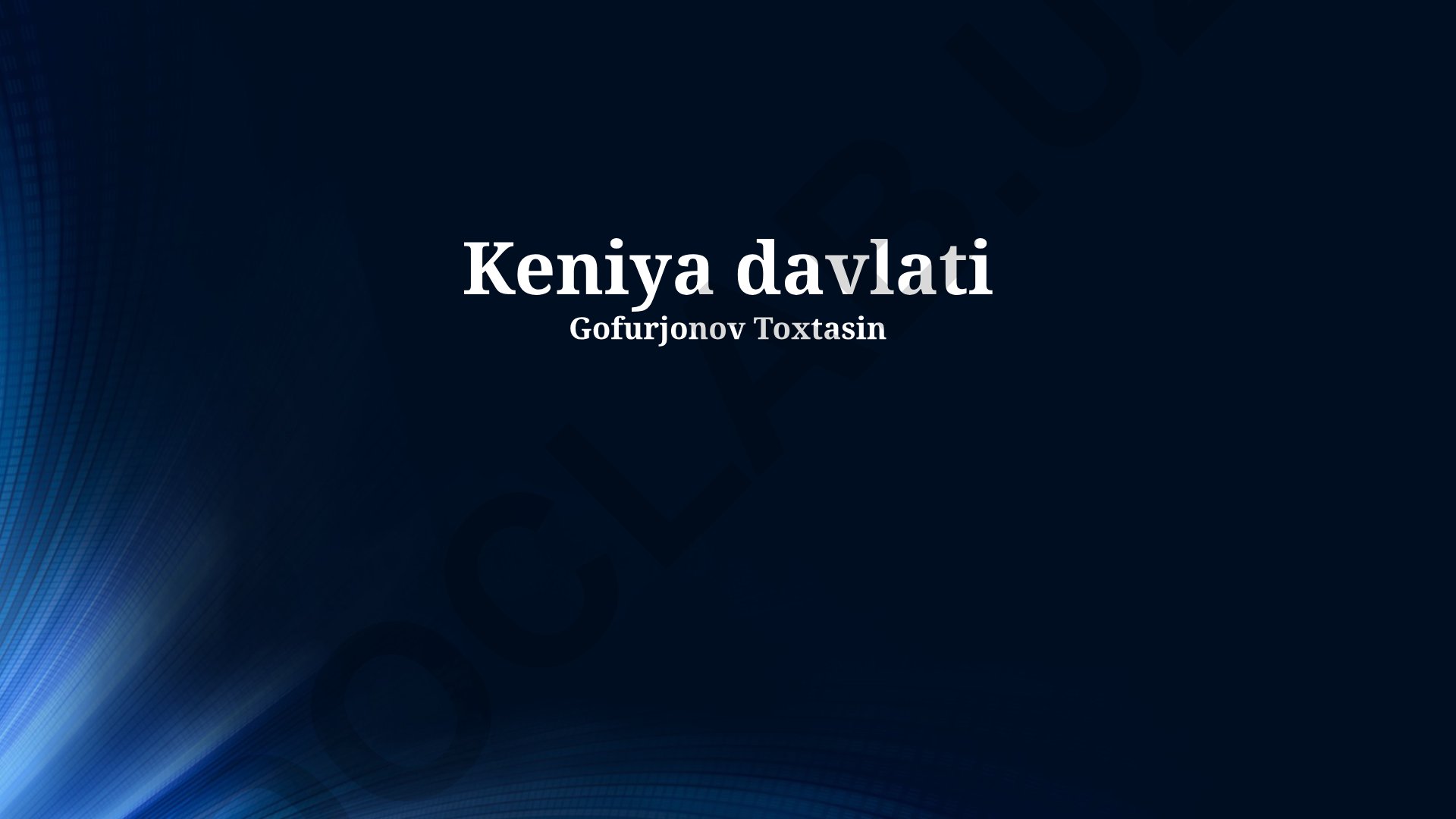 Keniya davlati: iqtisodiyoti, ijtimoiy muammolari va madaniyati