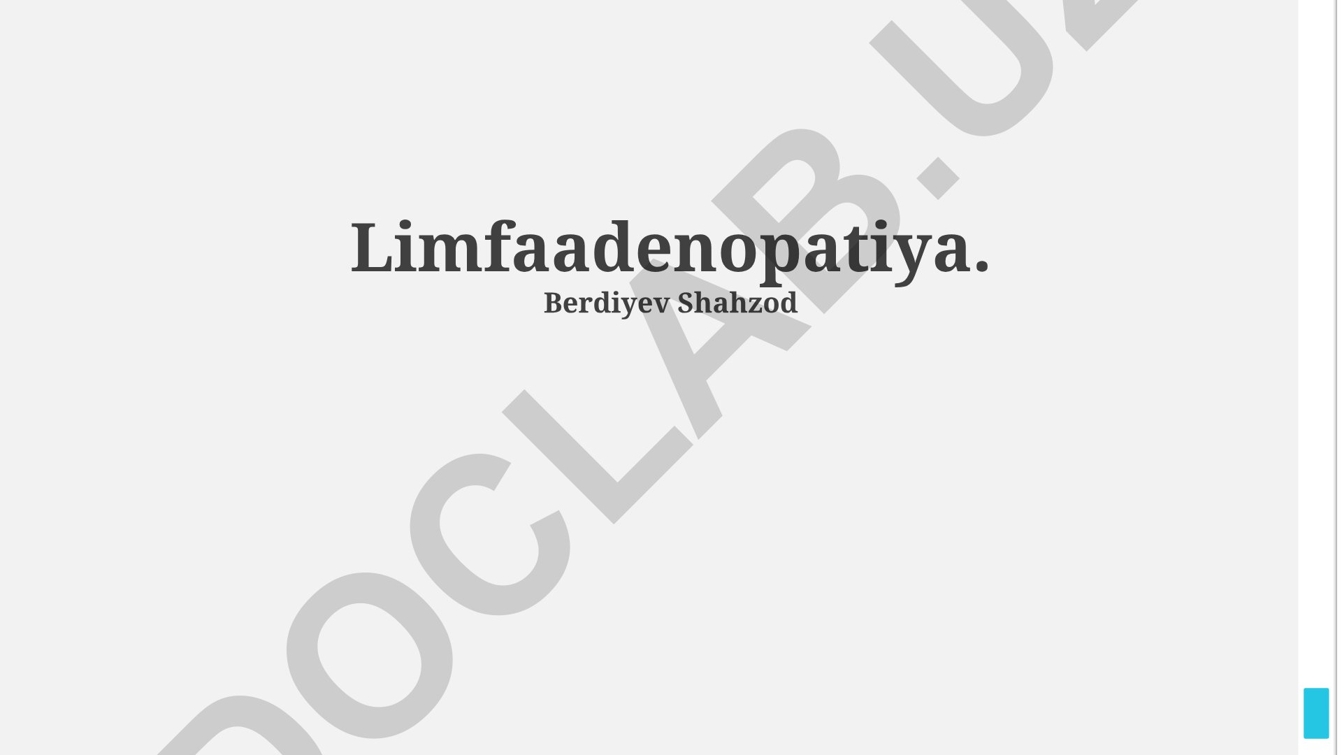Limfadenopatiya: ta'rifi, sabablari, diagnostikasi va davolash usullari