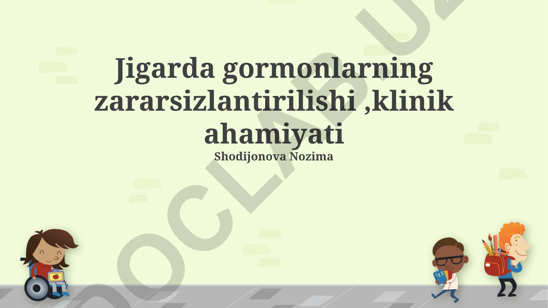 Jigarda gormonlarning zararsizlantirilishi va klinik ahamiyati