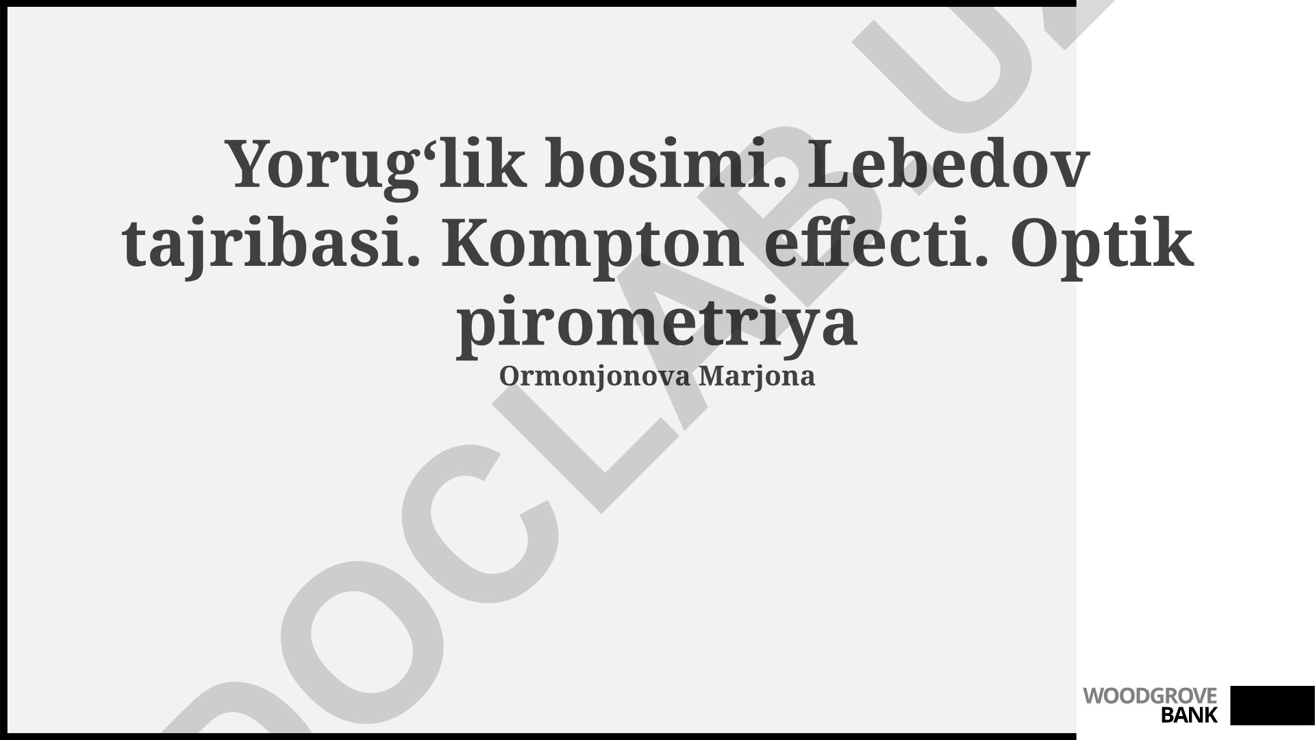 Yorugʻlik bosimi, Lebedev tajribasi va Kompton effekti