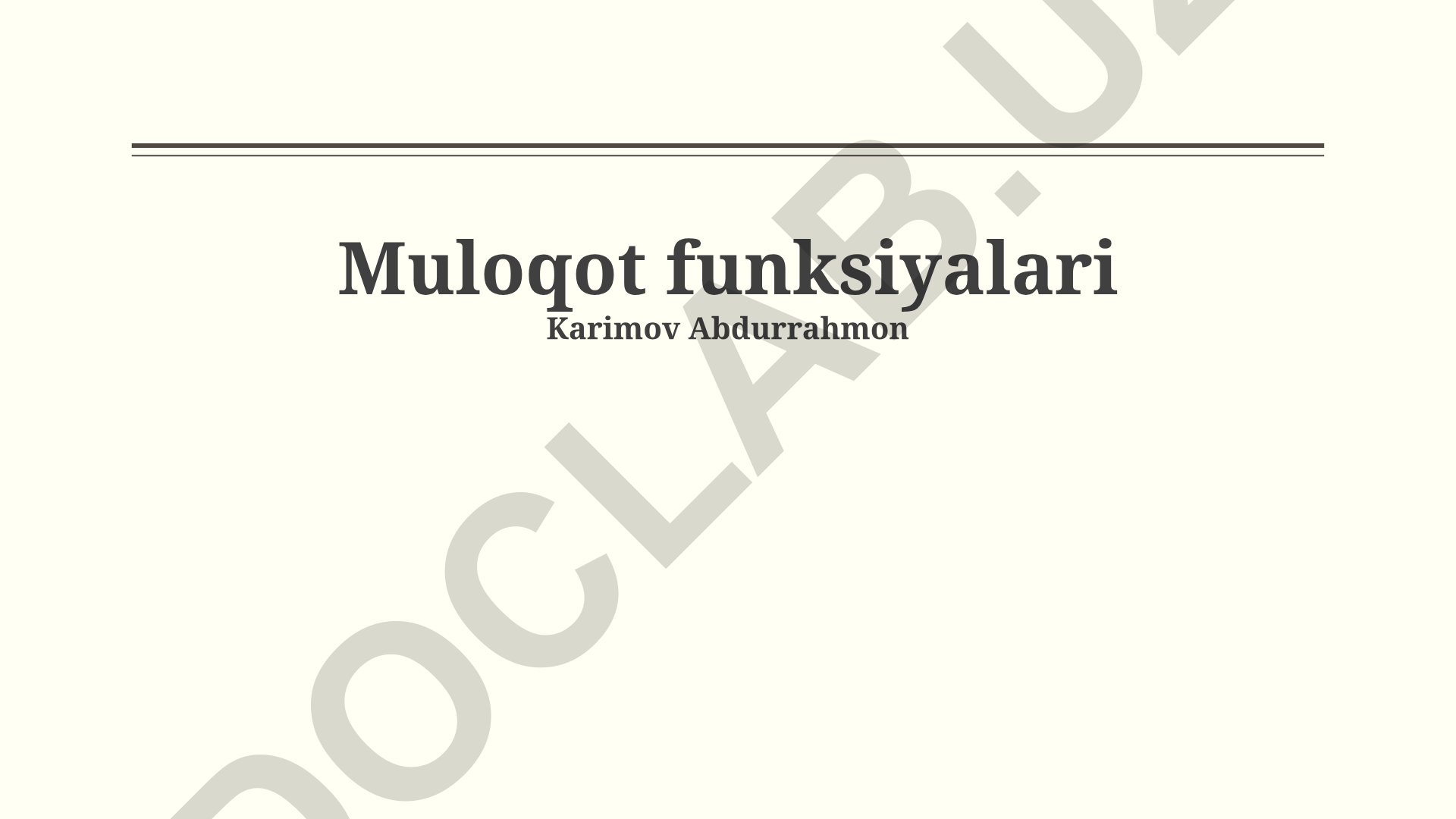 Muloqot funksiyalari va samarali aloqa jarayonlari