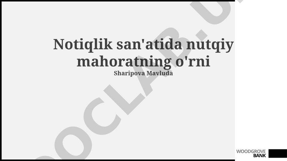 Notiqlik san'ati va nutqiy mahoratning ritorikadagi o'rni