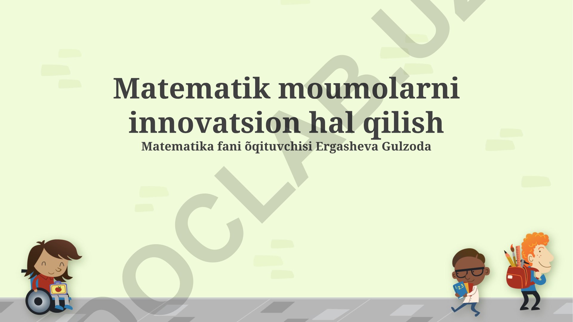 Matematik muammolarni innovatsion hal qilish