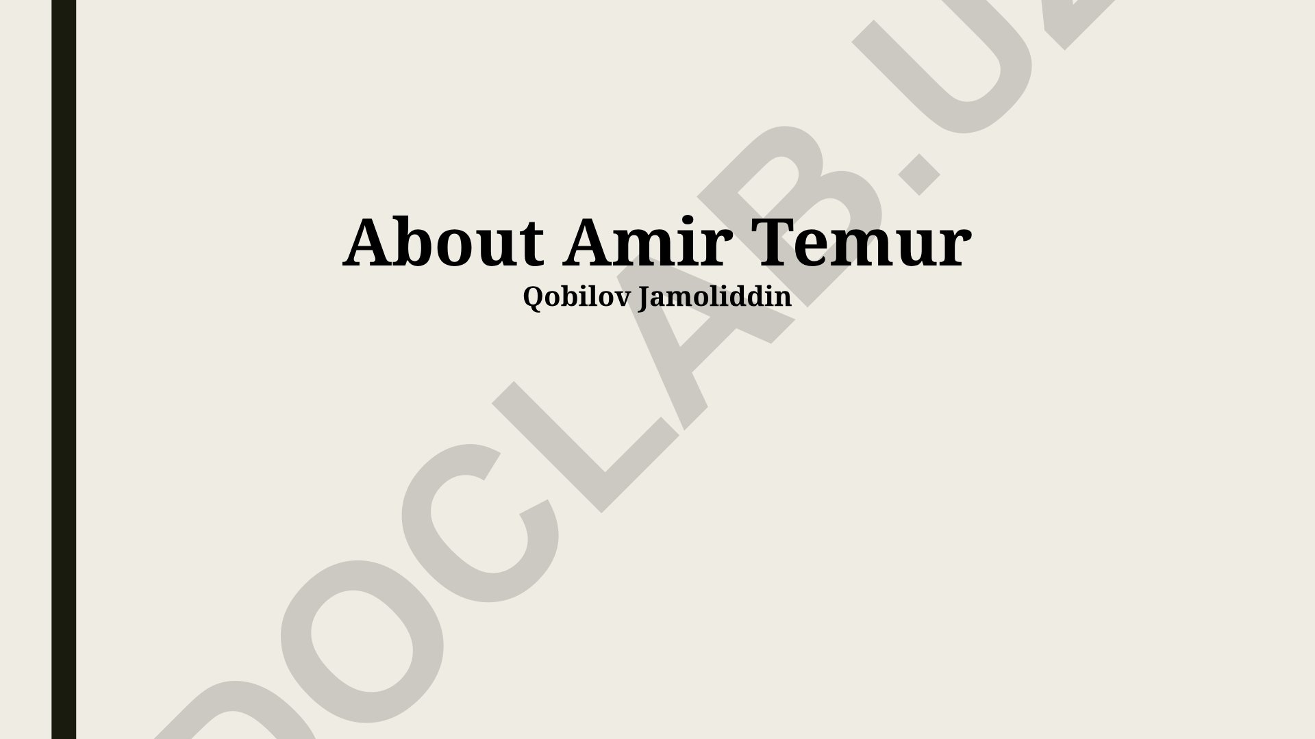 Amir Temur hayoti, yutuqlari va merosi