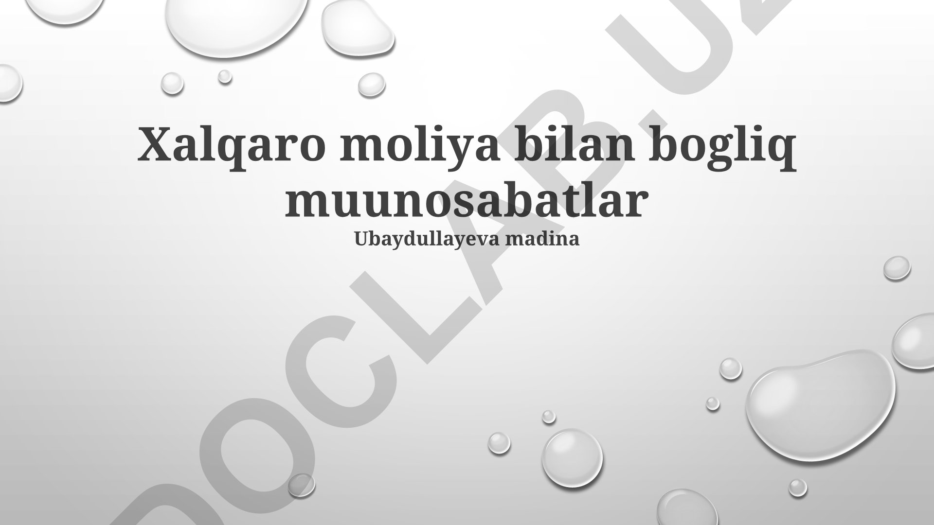 Xalqaro moliya va savdo urushlari