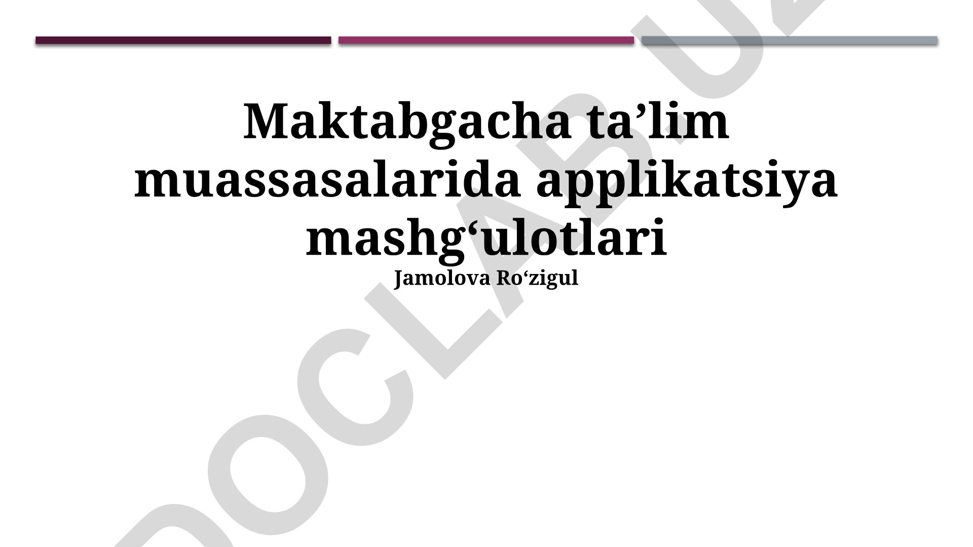 Maktabgacha taʼlim muassasalariga ariza berish jarayoni va maslahatlar