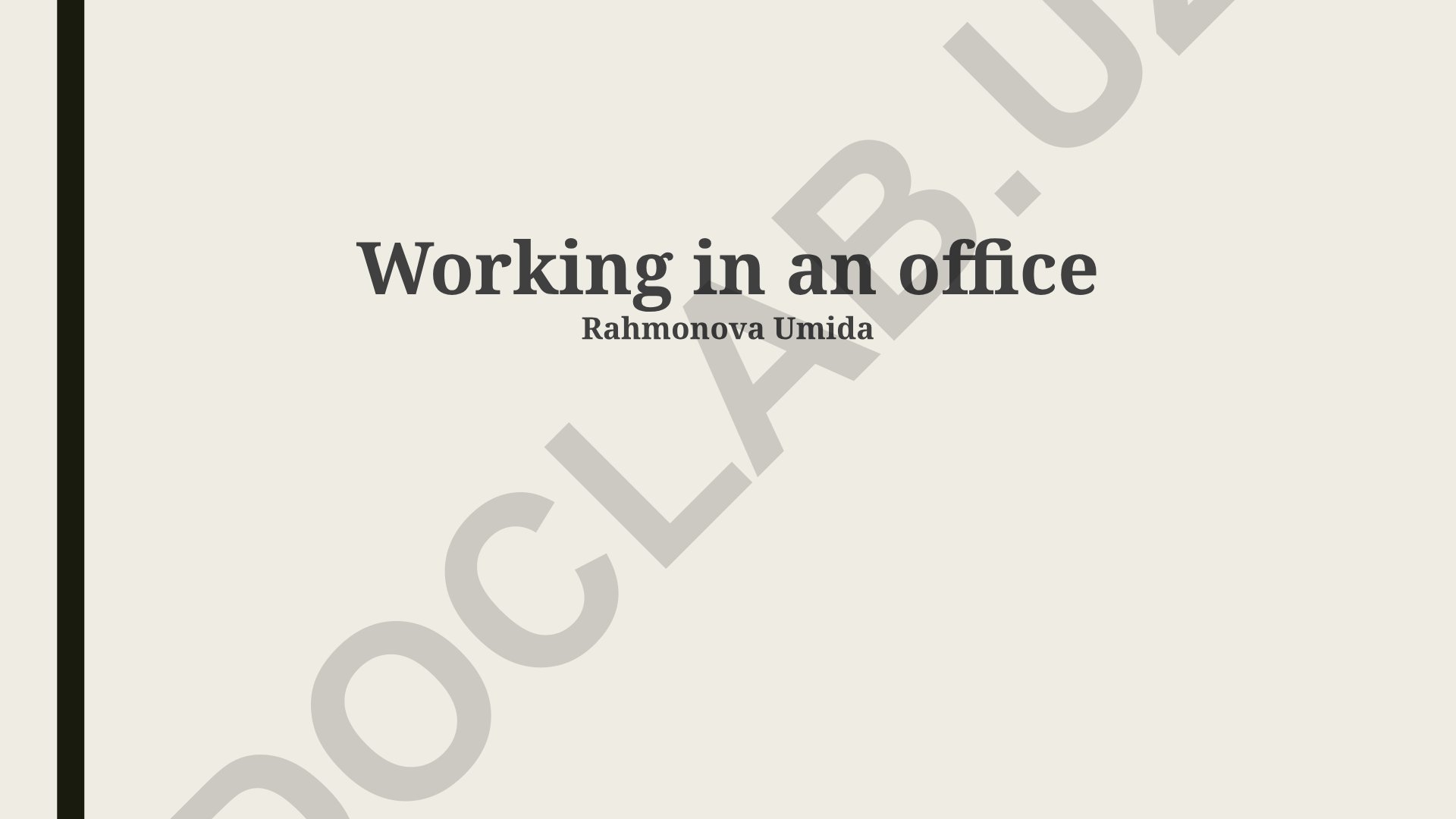 The Modern Office Environment and Work-Life Balance