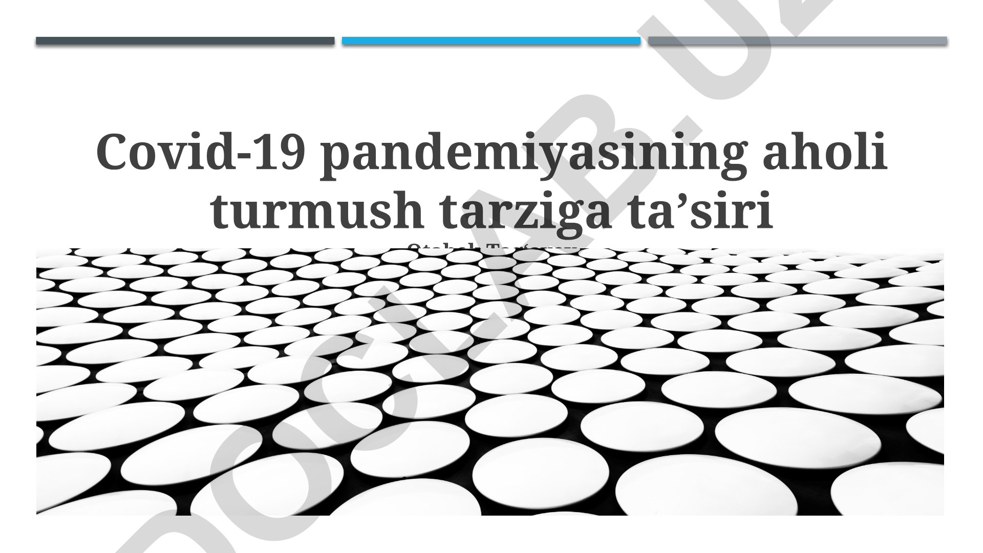 COVID-19 pandemiyasining aholi turmush tarziga ta'siri