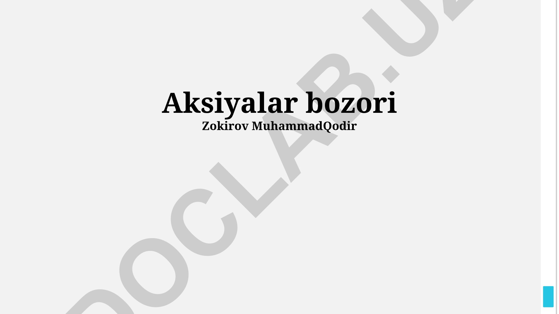 Aksiyalar bozori va global investitsiya strategiyalari