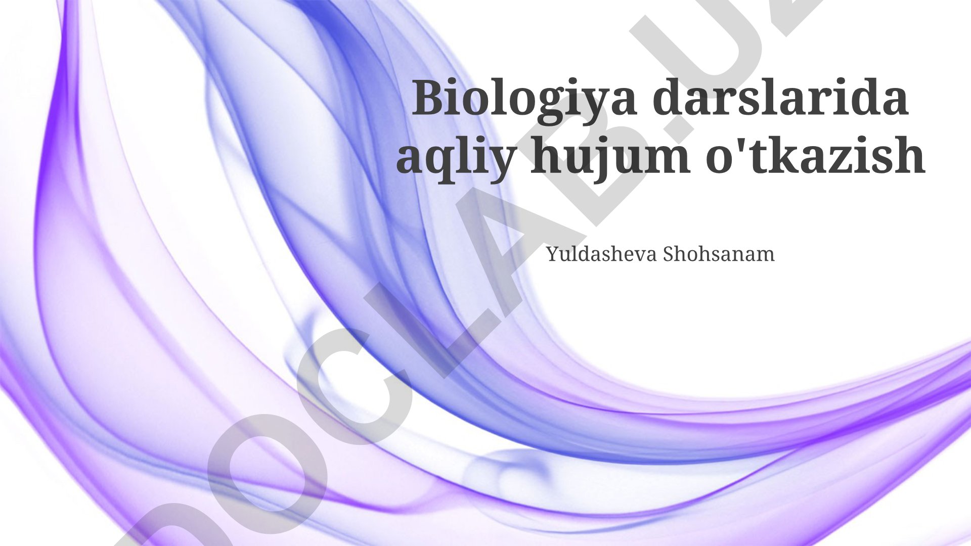Biologiya darslarida miya boʻronini tashkil etish usullari va ahamiyati