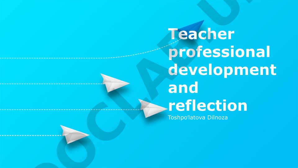 Teacher Professional Development and Reflection