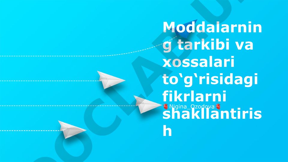 Moddalarning tarkibi va xossalari