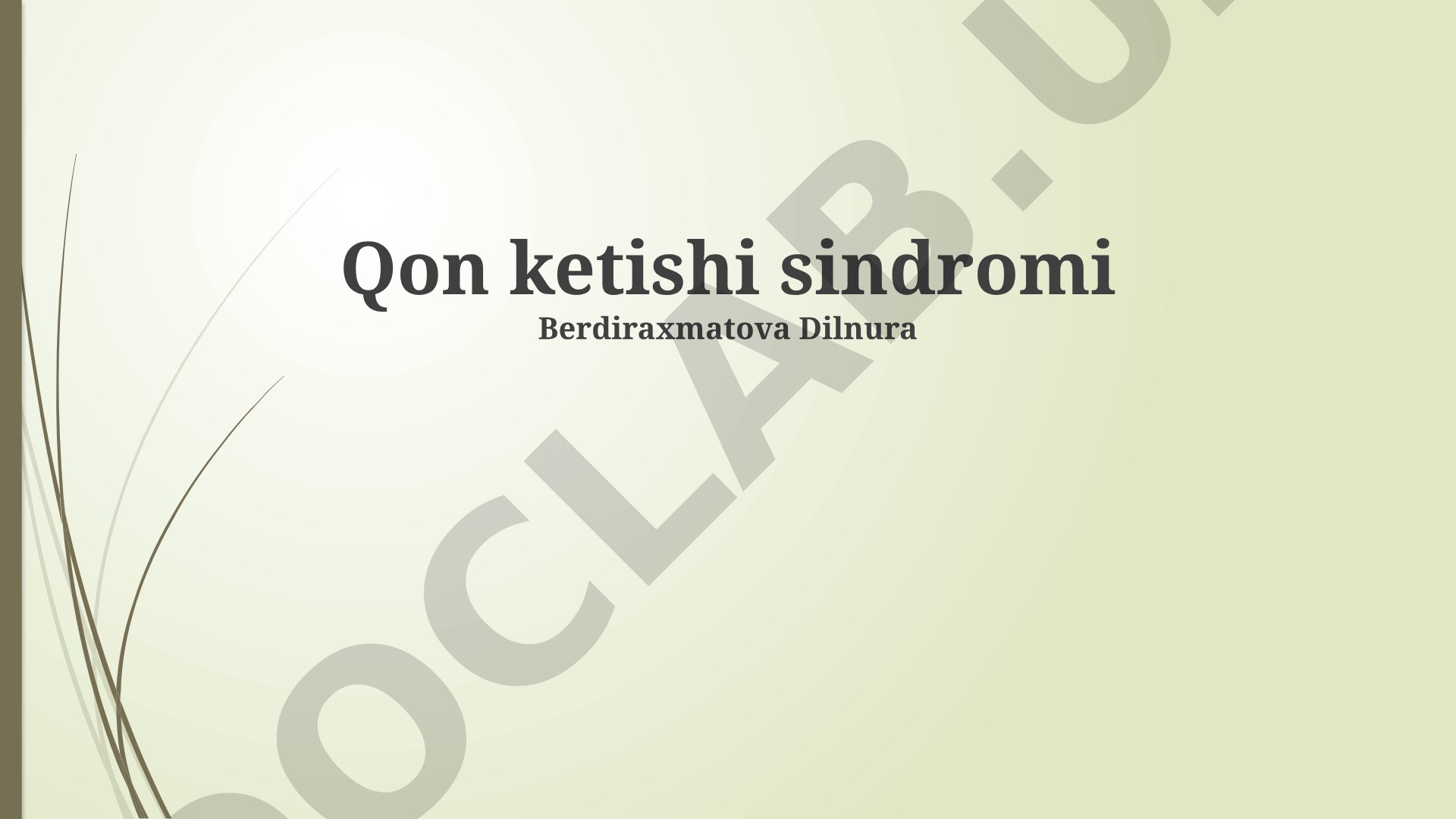 Qon ketishi sindromi: turlari, klinik ko'rinishlari, to'xtatish usullari