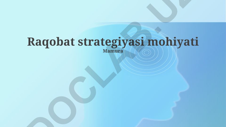 Raqobat strategiyasi mohiyati va amalga oshirish