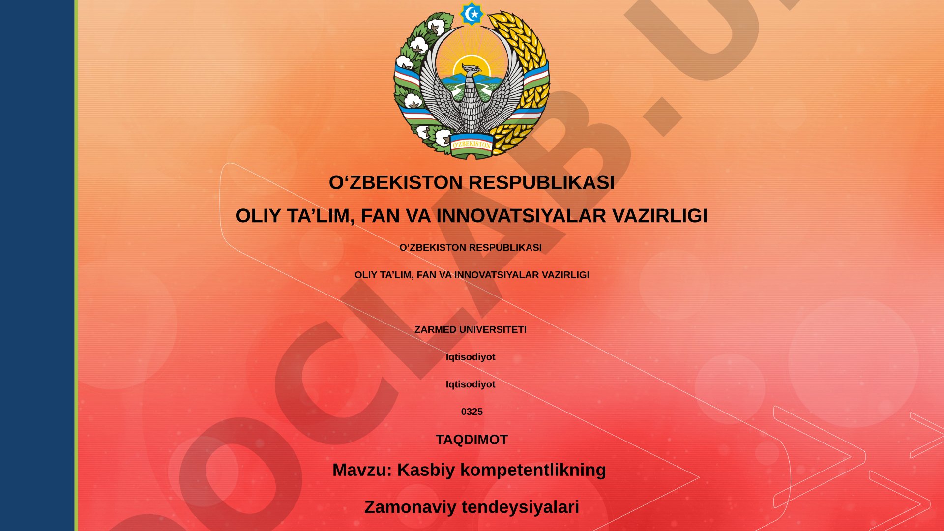 Kasbiy kompetentlikning Zamonaviy tendensiyalari