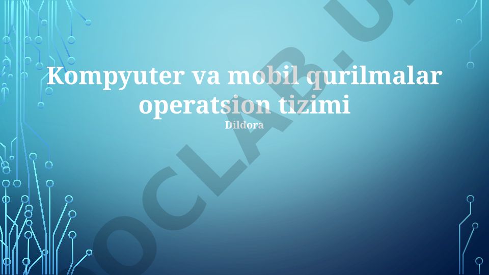 Operatsion tizimlar tarixi va kelajagi