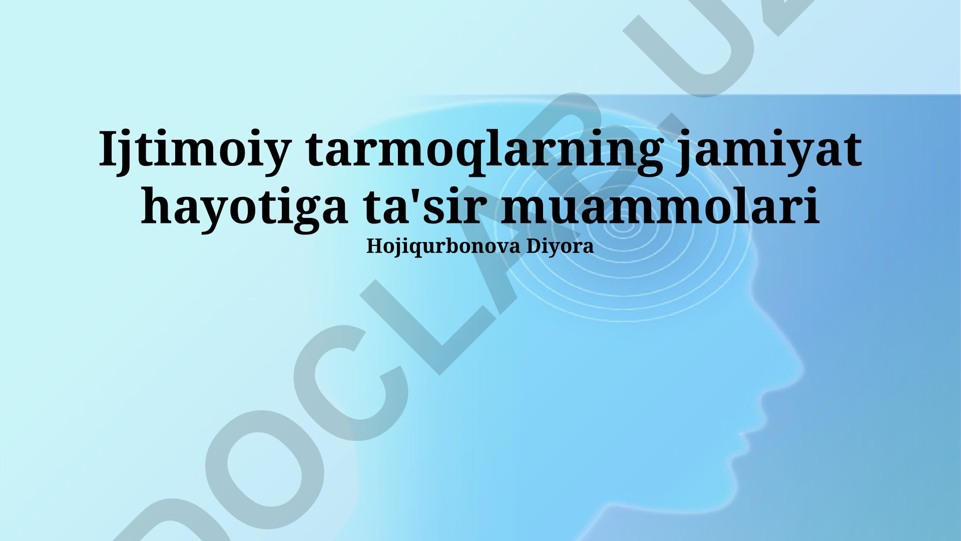 Ijtimoiy tarmoqlarning jamiyat hayotiga ta'sir muammolari