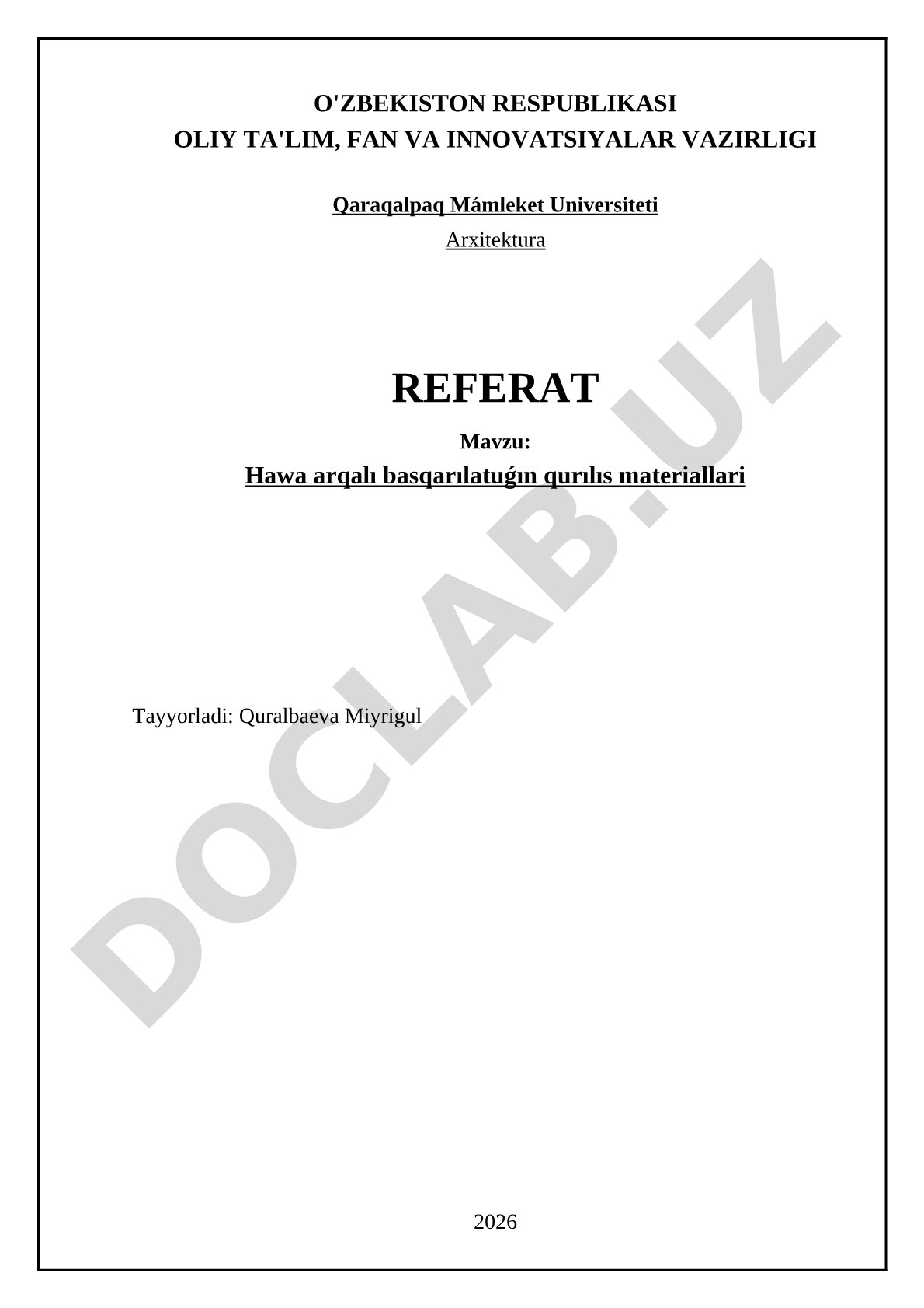 Hawa arqalı basqarılatuǵın qurılıs materialları
