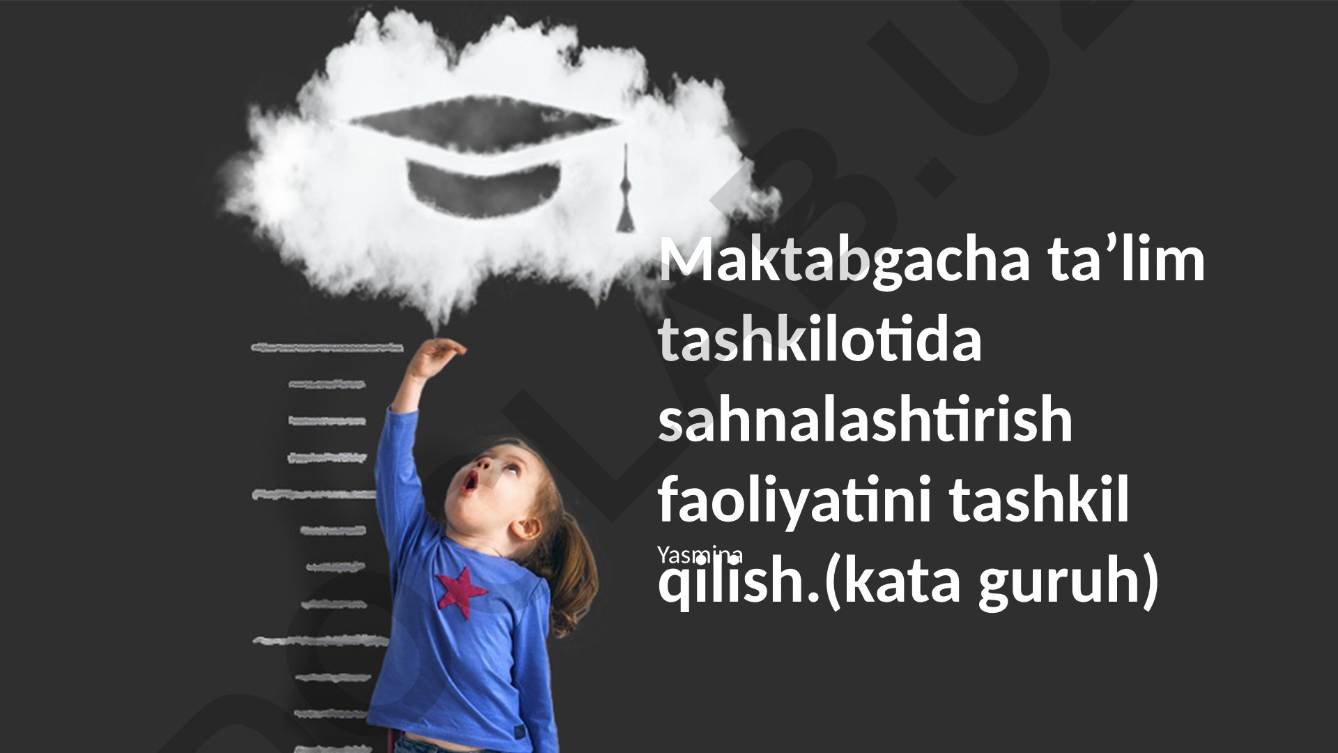 Maktabgacha ta'lim tashkilotida sahnalashtirish faoliyatini tashkil qilish (katta guruh)