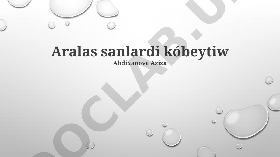 Aralas sanlardi kóbeytiw sebepteri hám demografiyalıq ózgerisler