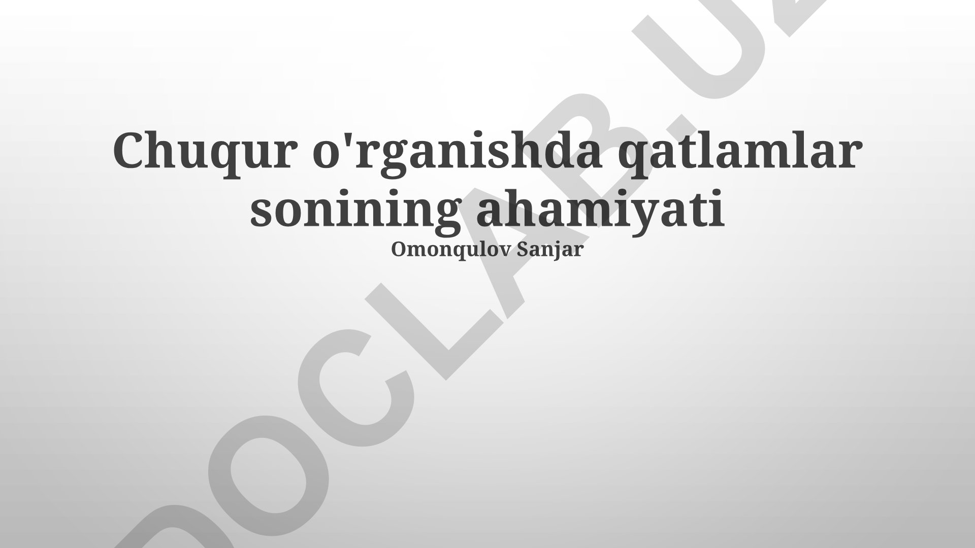Chuqur o'rganishda qatlamlar sonining ahamiyati