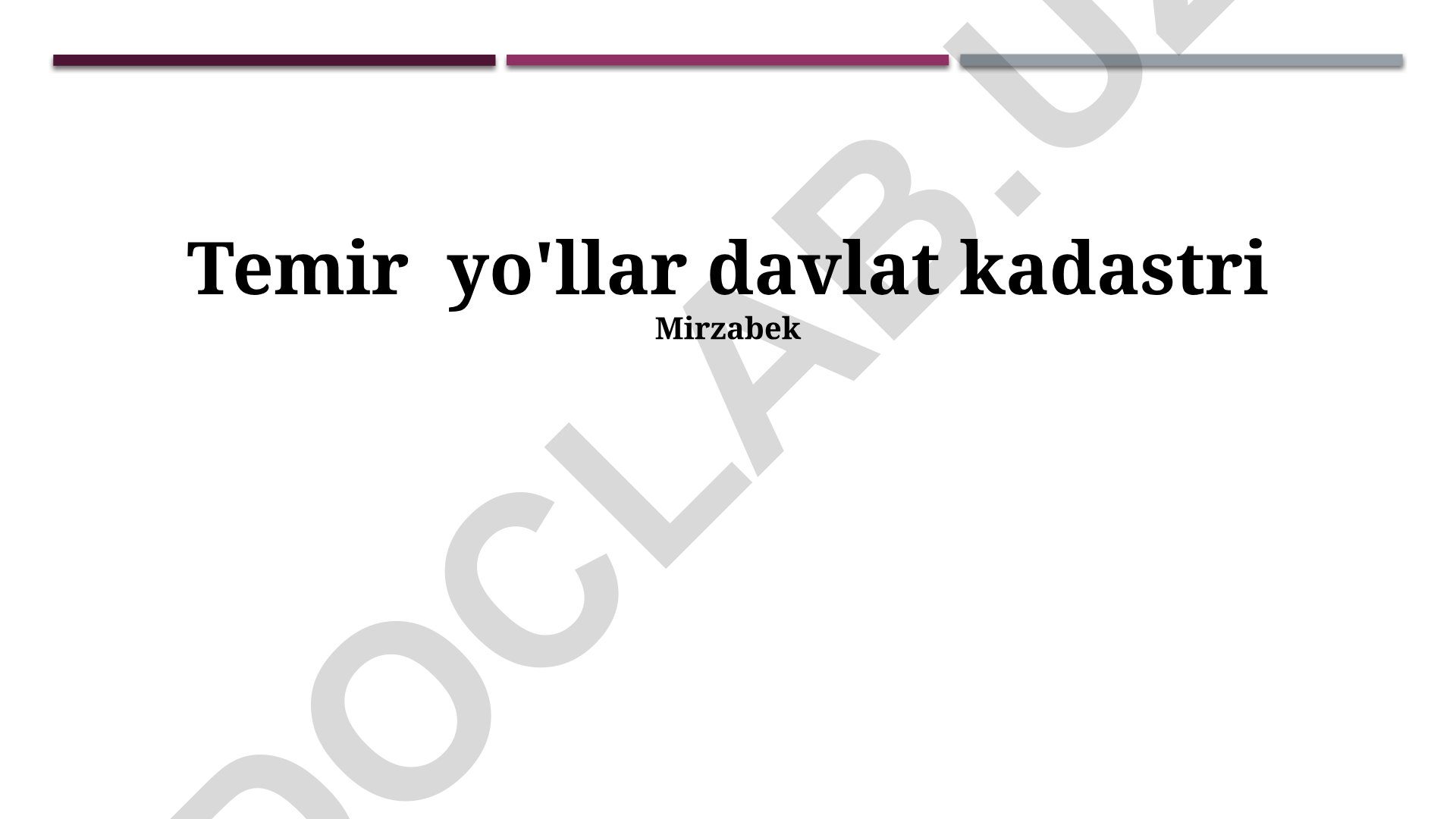 Temir yo'llar davlat kadastri
