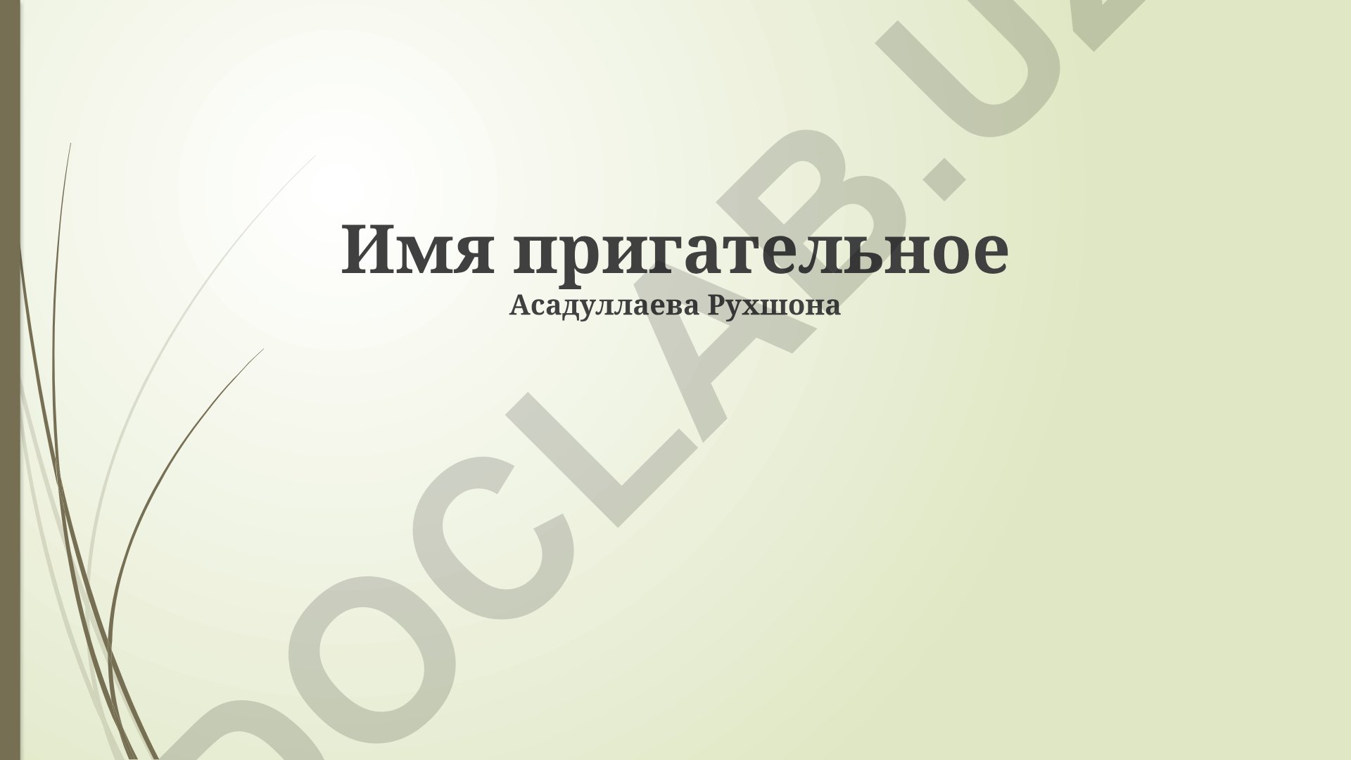 Имя прилагательное Асадуллаева Рухшона: анализ, привлекательность и влияние