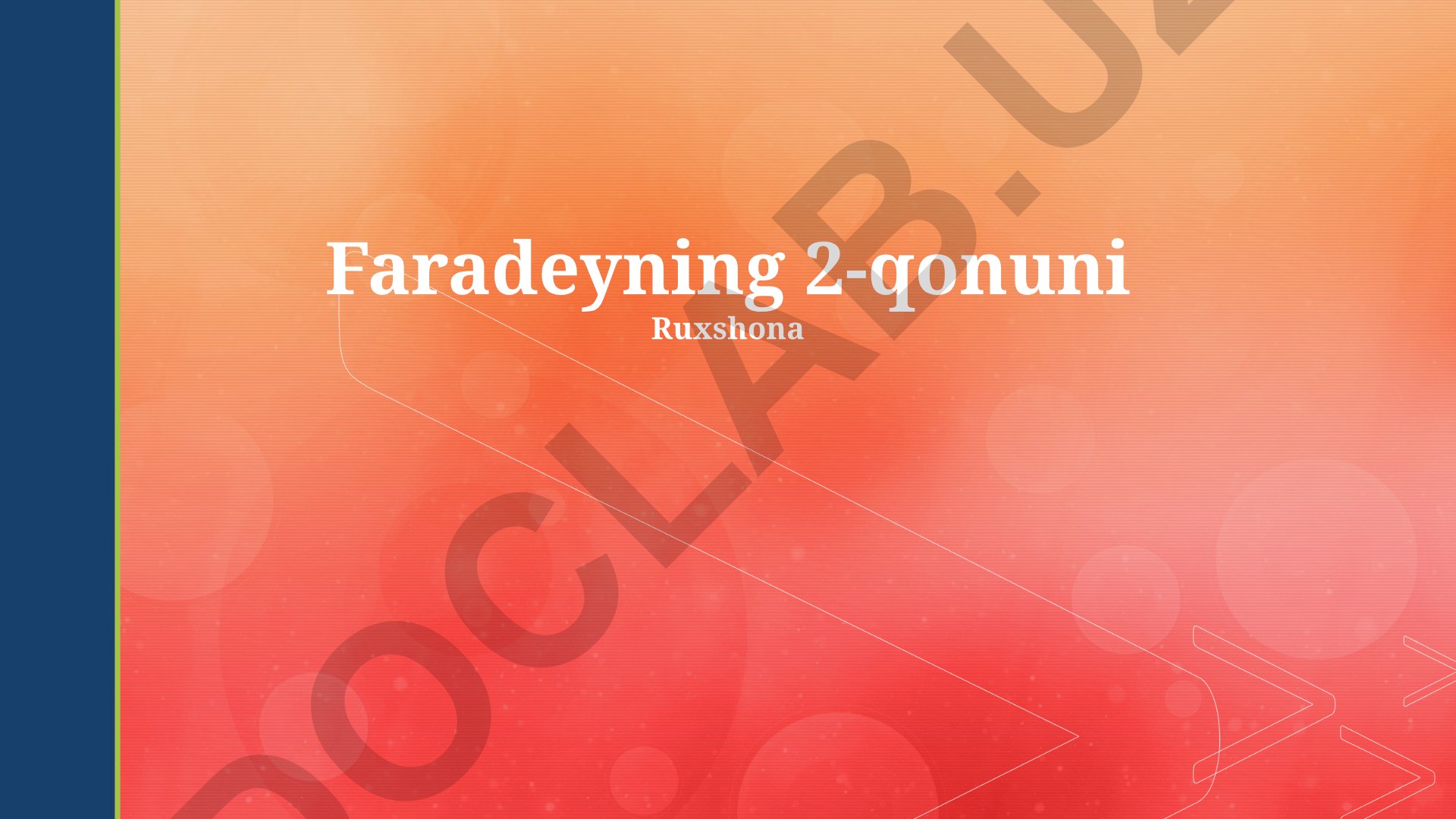 Faradeyning ikkinchi qonuni: ta'rif, matematik ifoda va amaliy qo'llanmalar